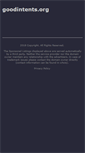 Mobile Screenshot of goodintents.org